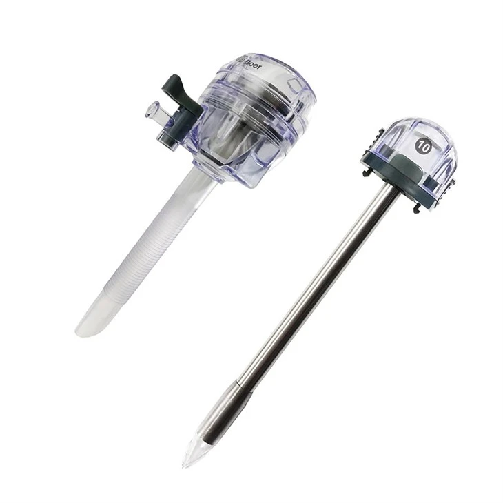 Single Use Plastic Laparoscopic Trocars And Cannulas Optical Type